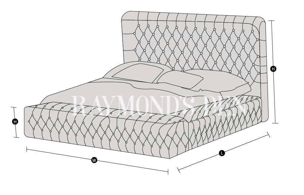Emperor Bed Frame Ottoman gas lift Luxurious bedroom Online beds